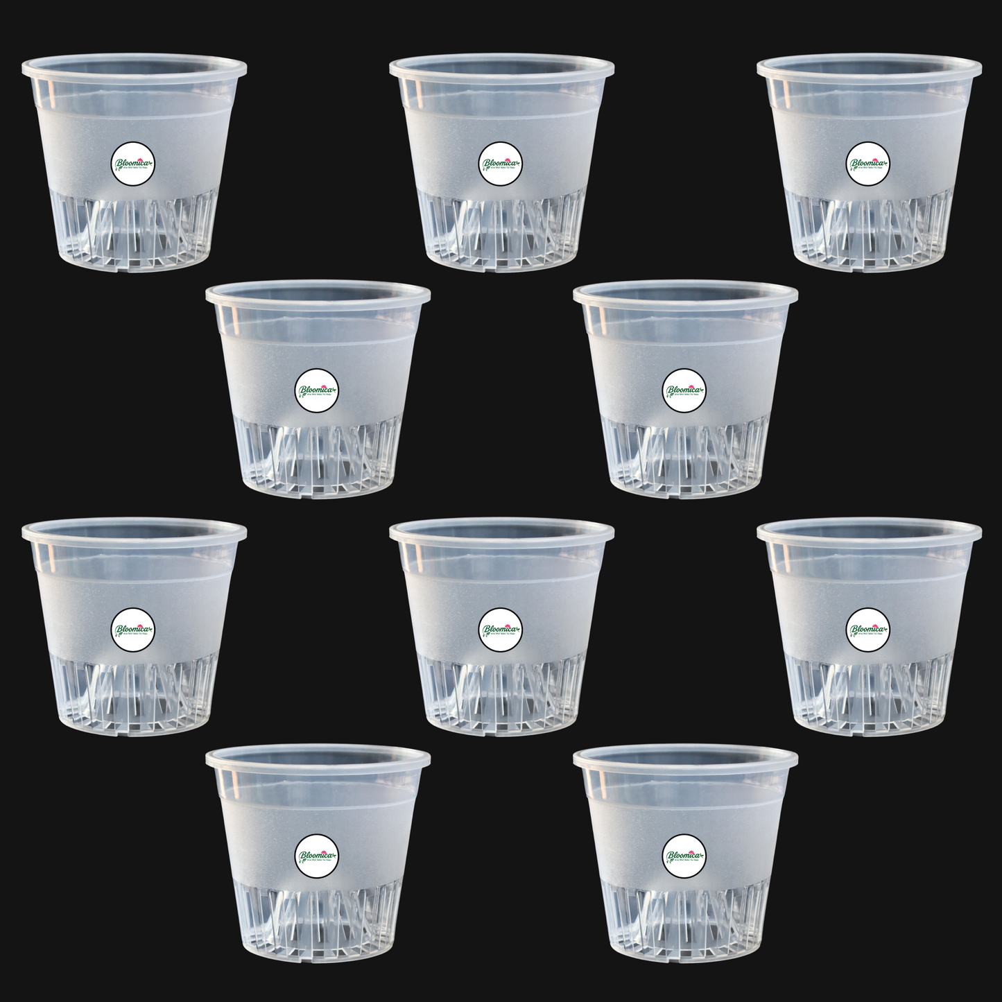 Clear Orchid Pot With Dome - 5 Inches