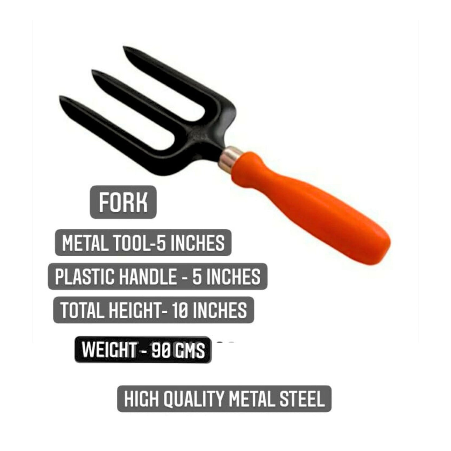 Fork with Plastic Handle - Essential Gardening Tool