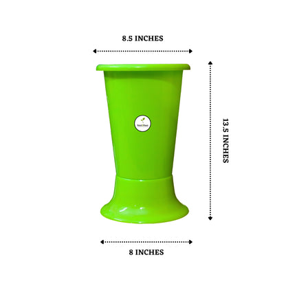 Galaxy Indoor Plastic Pot - Green Colour