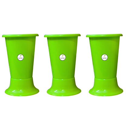 Galaxy Indoor Plastic Pot - Green Colour