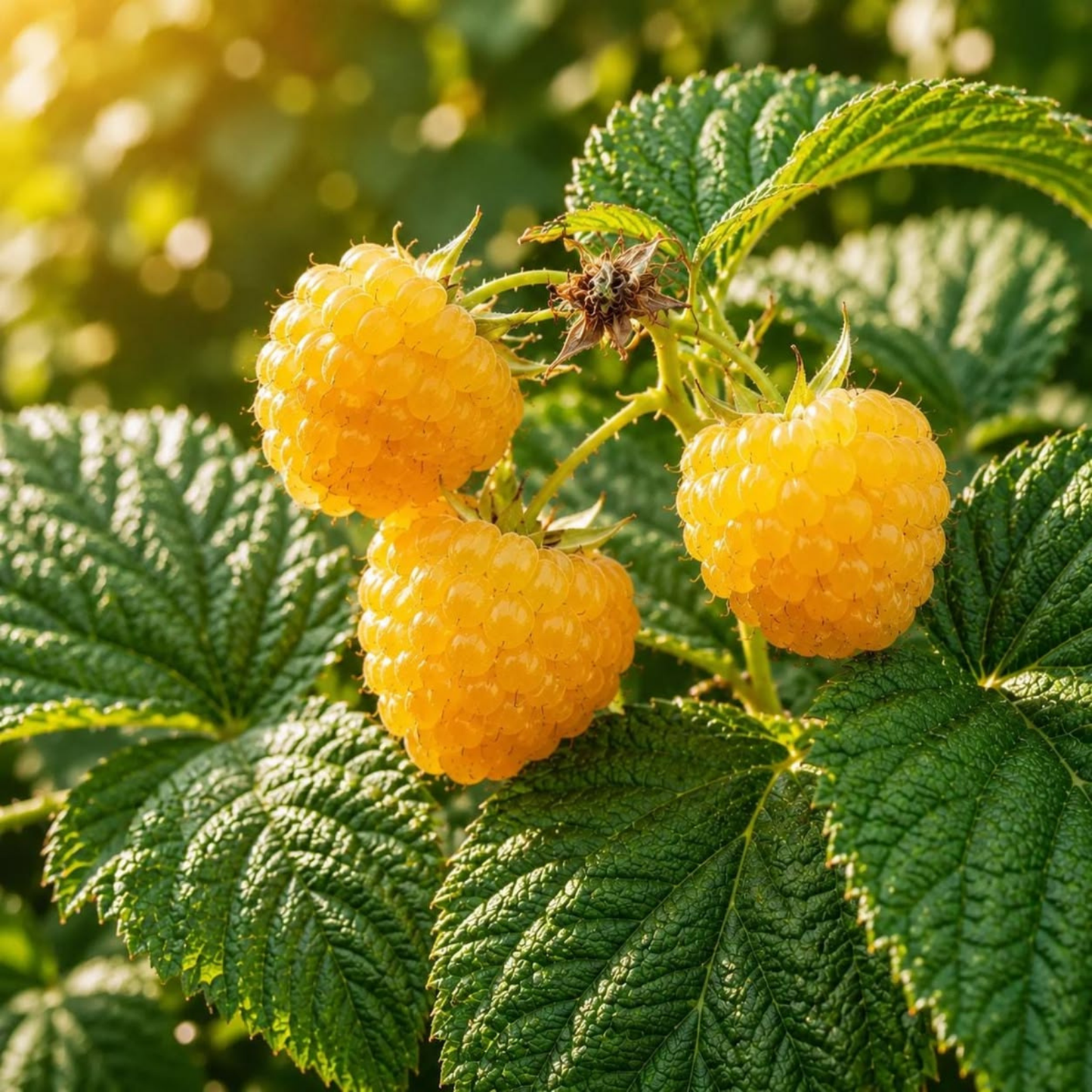 Golden Raspberry Live Plant