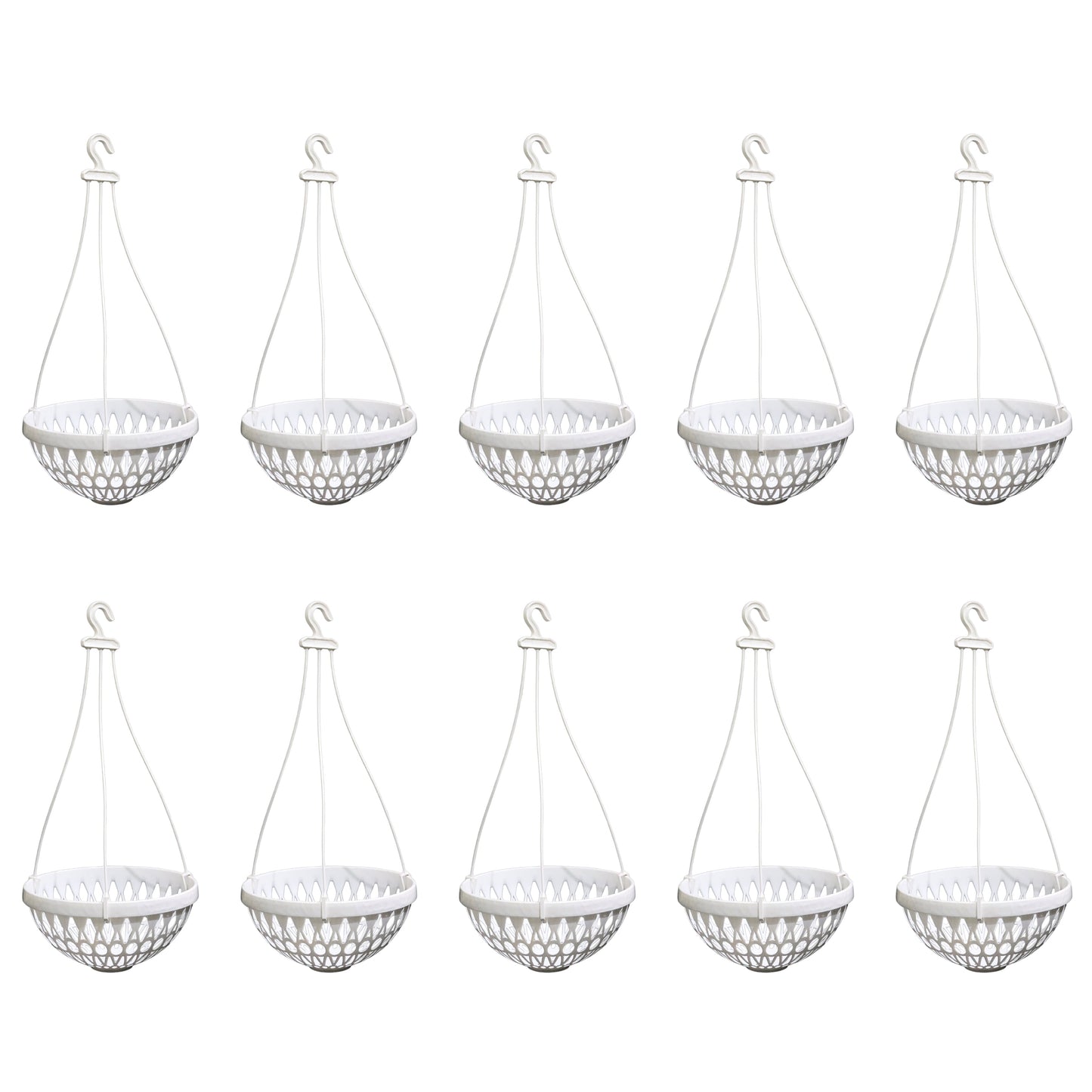 Hanging Orchid Pot - White Colour