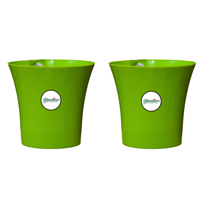 Self Watering Indoor Plastic Pot - Green Colour
