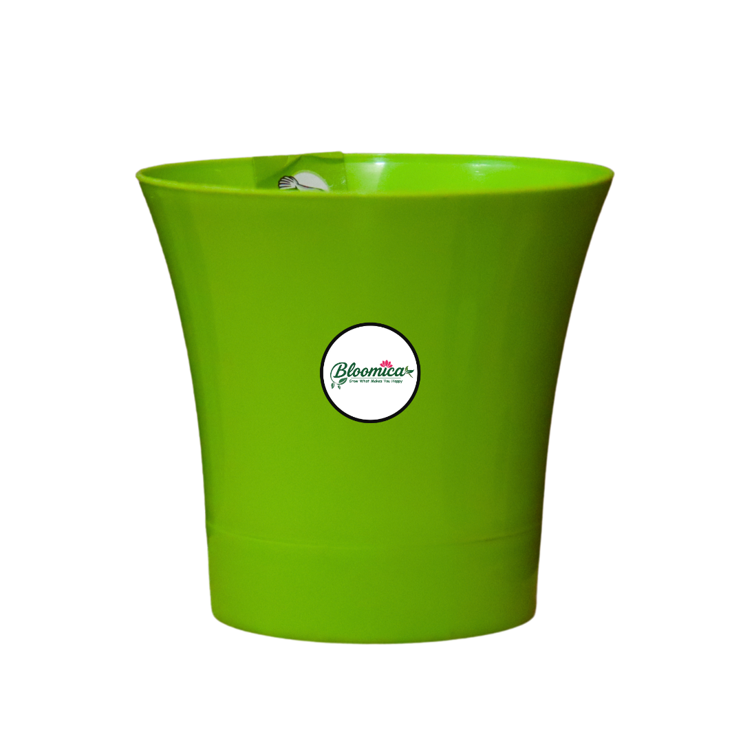 Self Watering Indoor Plastic Pot - Green Colour