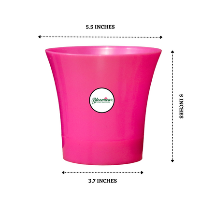 Self Watering Indoor Plastic Pot - Pink Colour