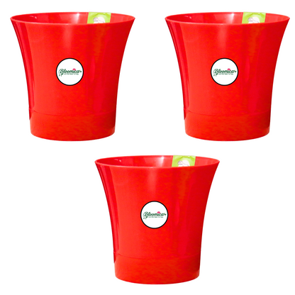 Self Watering Indoor Plastic Pot - Red Colour