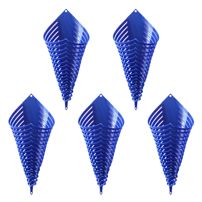 Plastic Orchid Cone - Blue Colour