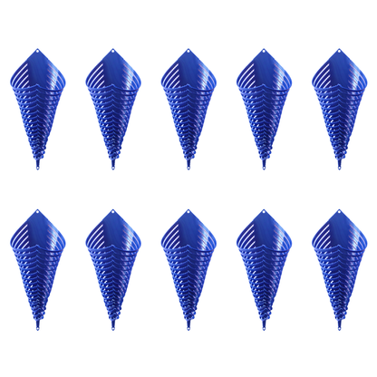Plastic Orchid Cone - Blue Colour