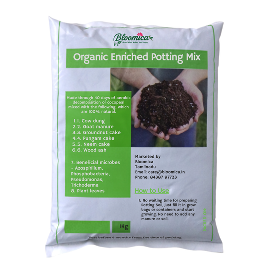 Potting Soil - 100% Organic with 8 Fertilizers and 4 Beneficial Microbes