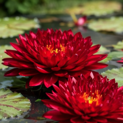 Red Cherry – Rare Exotic Tropical Waterlily (Sprouted Tuber)