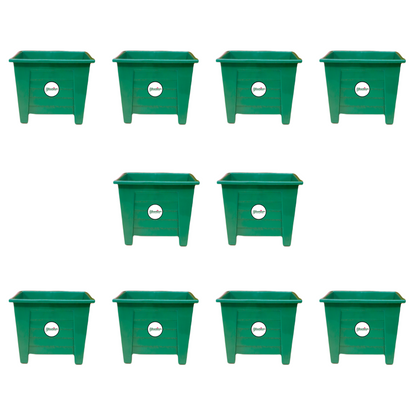 Square Planter - Green Colour