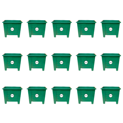 Square Planter - Green Colour