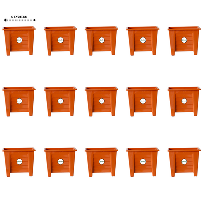 Square Planter - Terracotta Colour