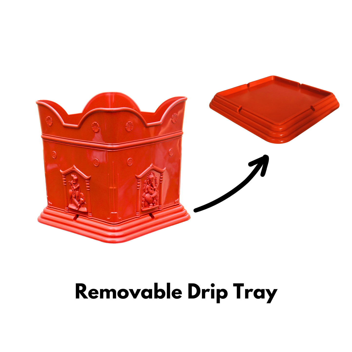 Tulsi Planter with Removable Drip Tray