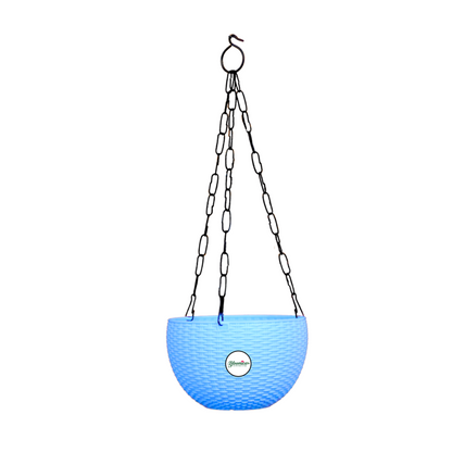 Ultra Model Virgin Plastic Hanging Pot - Blue Colour