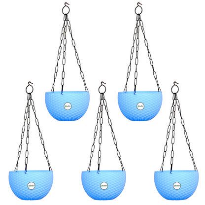 Ultra Model Virgin Plastic Hanging Pot - Blue Colour