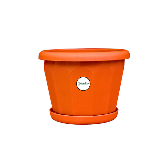 5 Inch Lotus Planter - Terracotta Colour